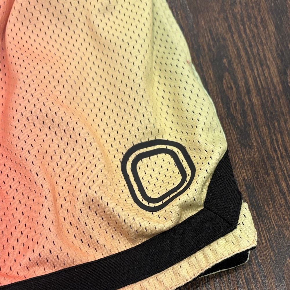 Overtime Boy’s Gradient Pink to Yellow Mesh Athletic Shorts Size Large - Picture 4 of 6
